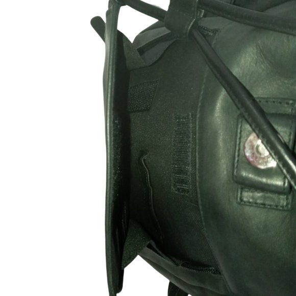 Y2K St Johns Bay Mini Backpack Black Leather Purse Shoulder Bag - Picture 11 of 14